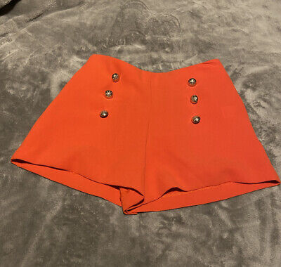 River Island Girls Orange Shorts Age 7-8