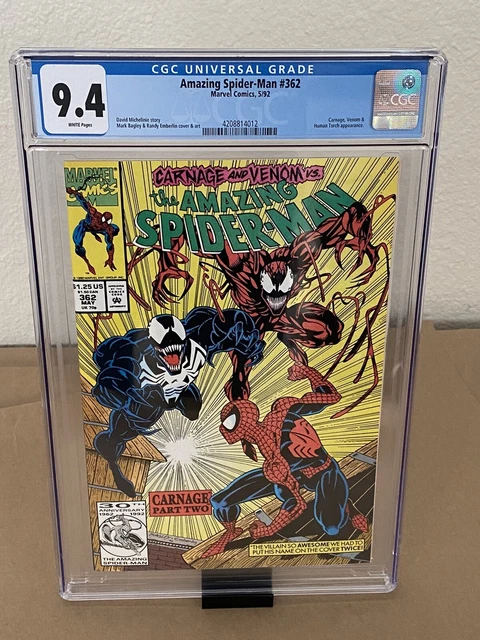 Amazing Spider-Man #362 - CGC 9.4 - Carnage and Venom App - Marvel 1992