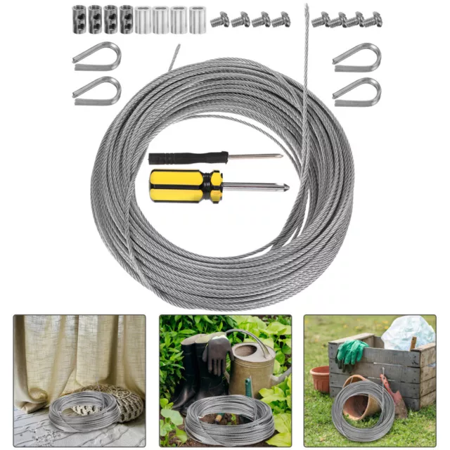 1 corde filaire corde en acier inoxydable Corde détrempe à la corde détrempe
