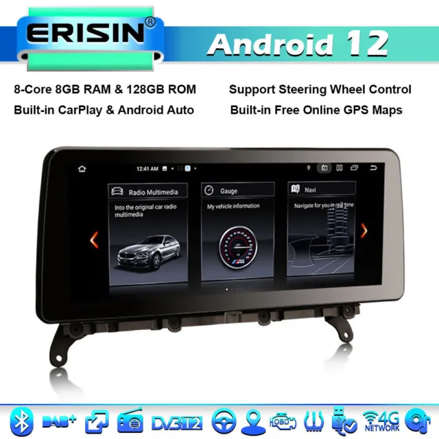 12.3" 8-Core Android 12 Autoradio BMW X3 F25 X4 F26 NBT GPS DAB+ CarPlay Canbus