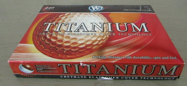Boîte neuve 15 balles Golf High Performance Winfield Titanium Urethane Elastomer 6