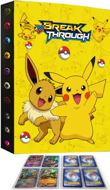 Classeur à 4 poches compatible avec la carte Pokemon, 400 poches
