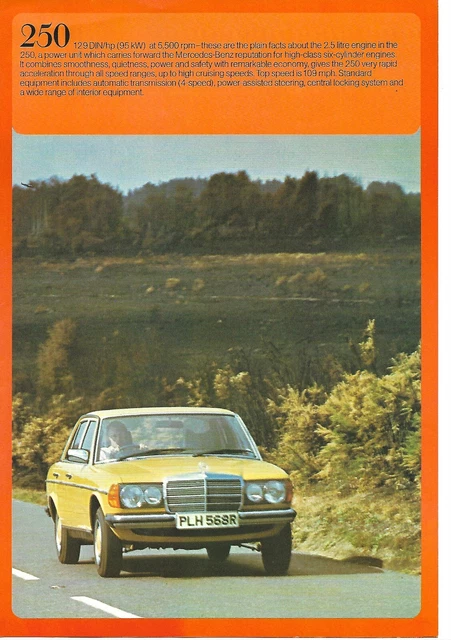 Auto Brochure - Mercedes-Benz - 250 - c1970's (A1457)