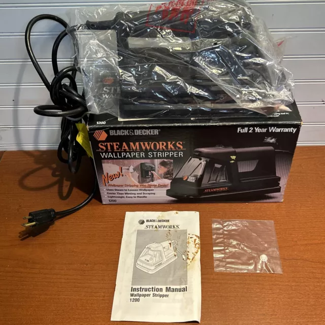 PAPIER PEINT NOIR & Decker Steamworks décapant vapeur 1200 avec manuel