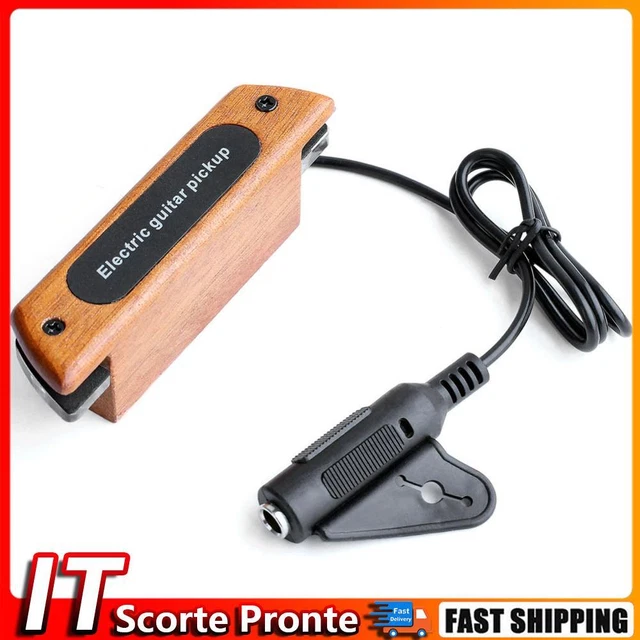 Pickup Magnetico Per Chitarra Acustica 12 Fori - Con Cavo 3m, Regolatore Volume E Toni - Foto 11