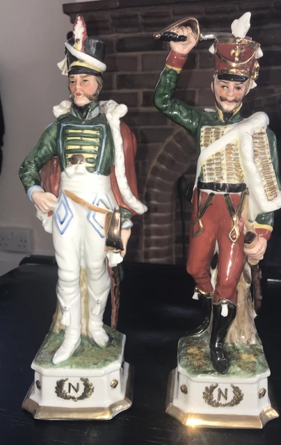 Battle Of Waterloo Napoleon  China Figurines French Soldiers