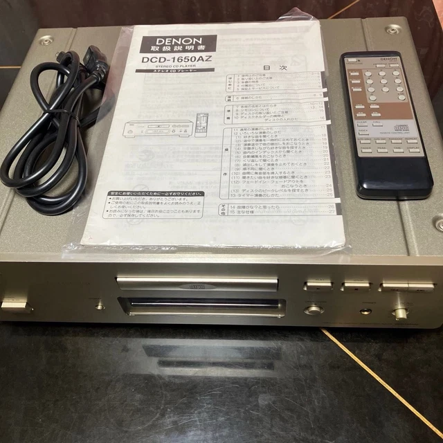 DENON DCD-1650AZ CD Player Stereo W/ Remote Works Well Tested