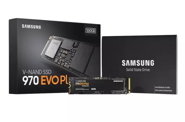 Samsung 970 EVO Plus 500GB PCIe NVMe SSD MLC 3500MB/s 3200MB/s 480K/550K IOPS 30 3