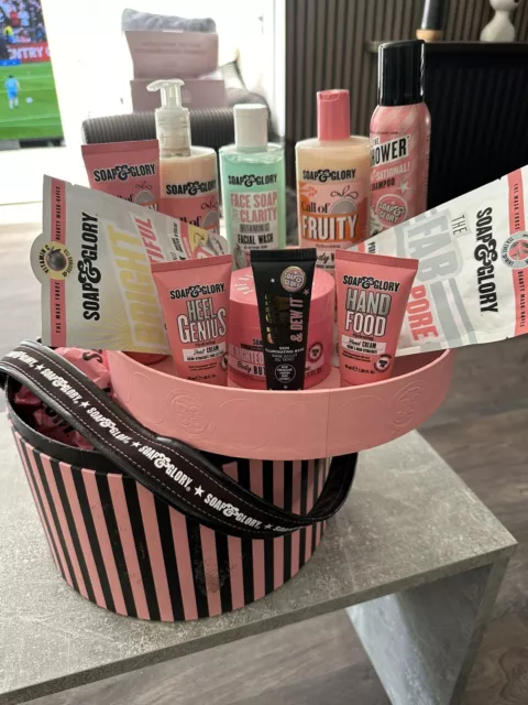 Soap & Glory HUGE BUNDLE Gift Set Lotion Cream Face Wash Butter Mask IN BOX