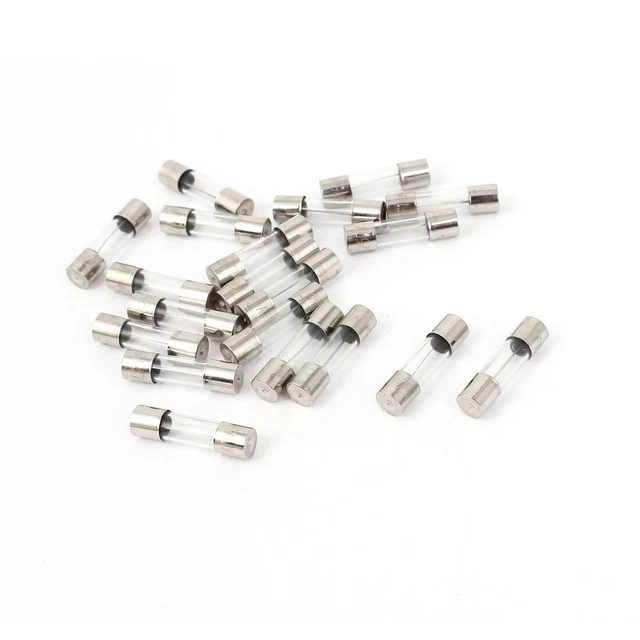 20PCS AC250V 10A Recherche Type intérim fusion rapide Tube verre fusibles 5x20mm