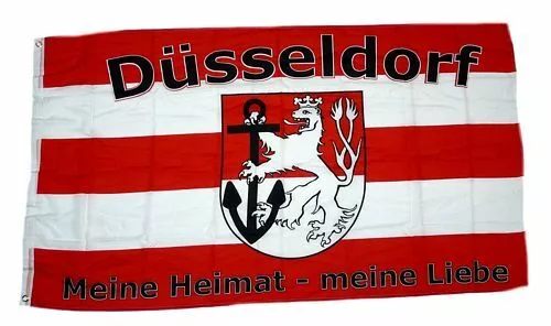 Flagge / Fahne Fußball Düsseldorf Hissflagge 90 x 150 cm