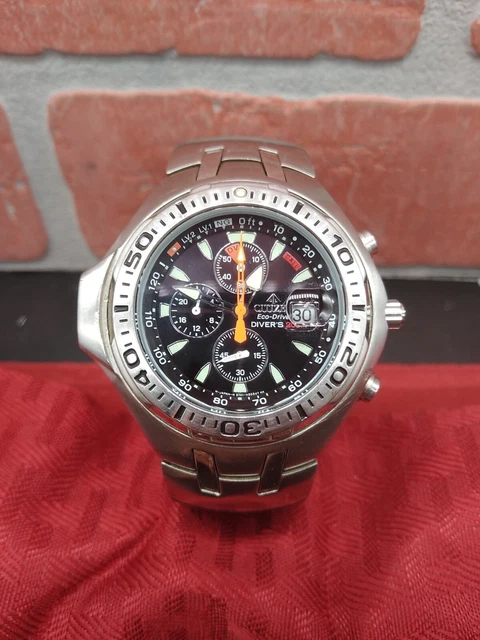 GENUINE MEN S CITIZEN Eco Drive Promaster Aqualand Divers B741 H31519 EUR 138 52 PicClick IT