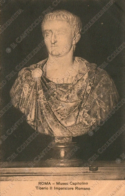 Tiberio II Imperatore Romano Roma Museo Capitolino Cartolina