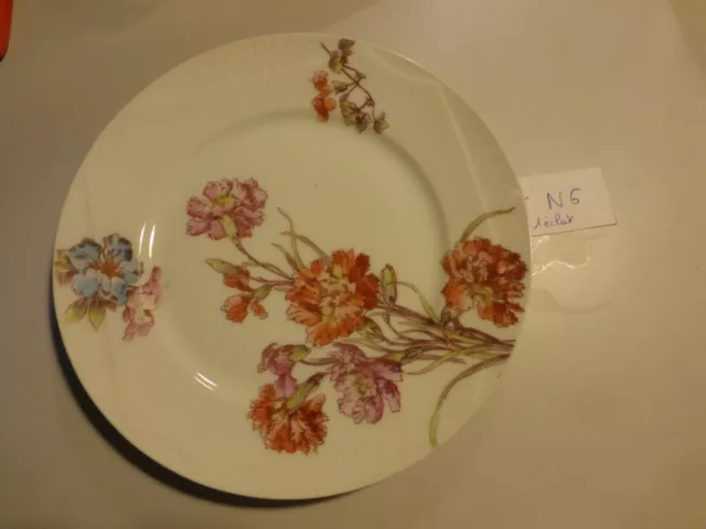 num 6 / SUPERBE ASSIETTE Porcelaine Limoges JPL -Jean Pouyat  décor floral