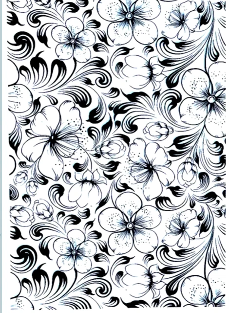 Flowers New Silicon Transparent Stamp Seal Card Making UK stocked