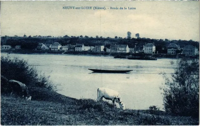 CPA NEUVY-sur-LOIRE Bords de la Loire Nievre (100194)
