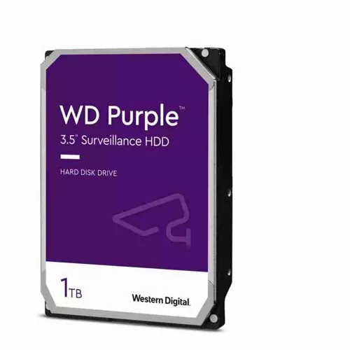 WD Purple 1TB Surveillance Hard Disk Drive HDD - 3.5 inch, SATA, ‎5400rpm, 6Gb/s