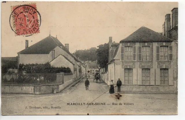 MARCILLY SUR SEINE - Marne - CPA 51 - Rue de Villiers