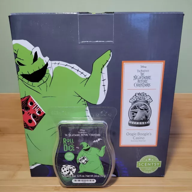 NIGHTMARE BEFORE CHRISTMAS Oogie Boogie Casino Warmer with Scentsy Bar ...
