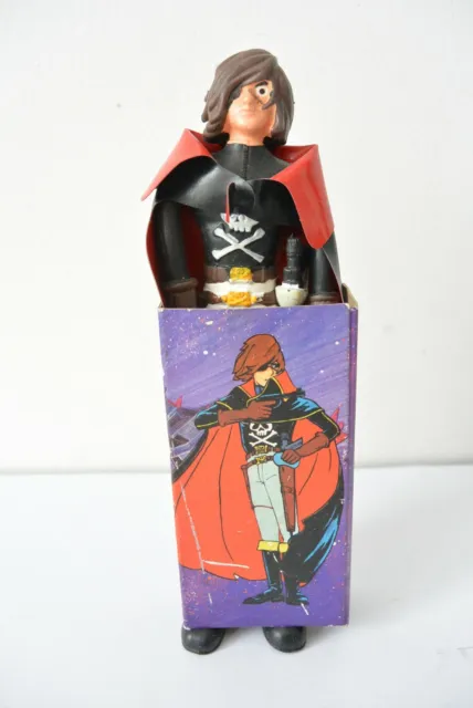 figurine albator captain Harlock oiseau herlock torisan fabric cape 1978  TAKARA 