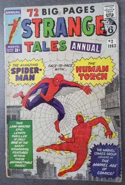 STRANGE TALES ANNUAL #2   4th APPEARANCE OF SPIDER-MAN (MARVEL 1963) VG (4.0)