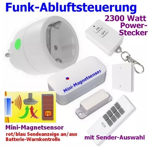 Funk Abluftsteuerung SPARSET Sender-Auswahl PA-510 511 512 513 DIW-Funk