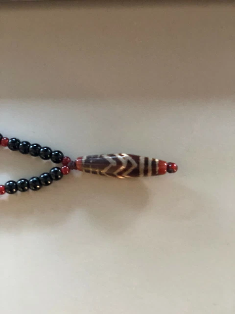 Old Antique 3 stripe Dzi Bead