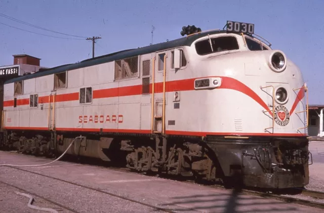 DUPLICATE RAILROAD SLIDE SAL SEABOARD AIR LINE 3030 EMD E7A Portsmouth VIRGINIA
