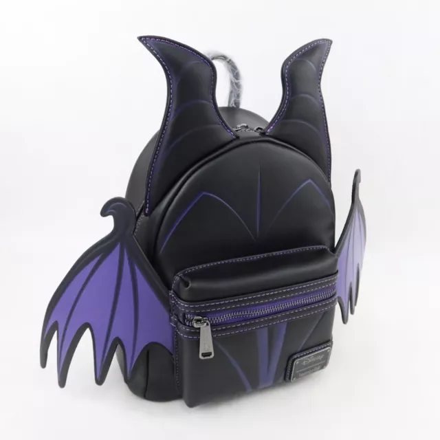 Loungefly+Disney+Maleficent+Dragon+with+GITD+Flames+Mini+Backpack+