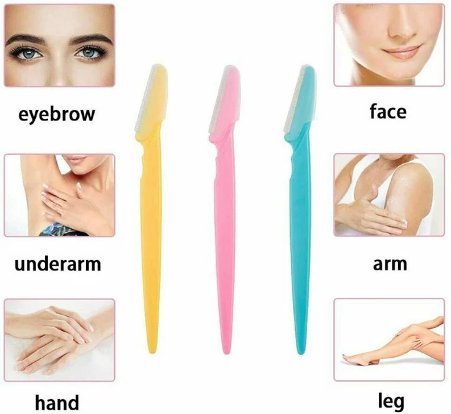 12 x Femmes Sourcil Rasoir Tondeuse Visage Épilation Sécurité Shaper Rasoir...