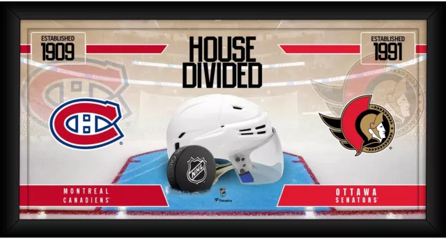 Montreal Canadiens vs. Ottawa Senators FRMD 10x20 House Divided Hockey Collage
