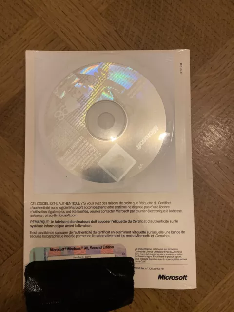 windows 98 Seconde Édition Licence Blister Français