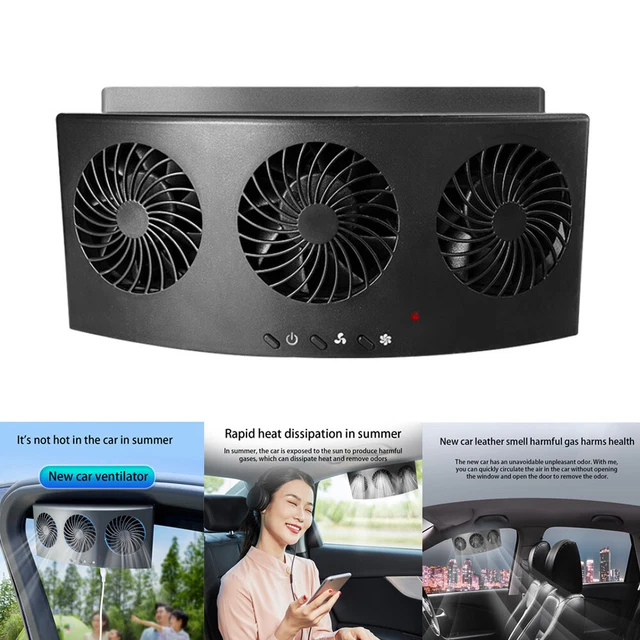 Ventilateur de refroidissement de voiture 3 tête Refroidisseur d'air Circulation