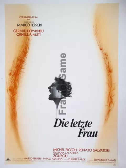 Filmposter Filmplakat A1 Gefaltet die letzte Frau Gerard Depardieu