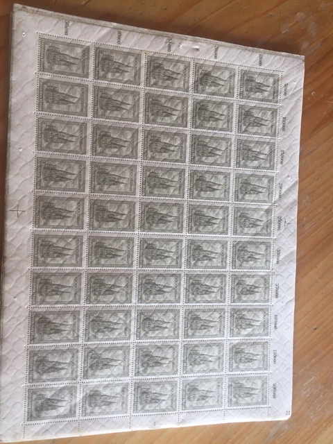 Deutsches Reich Briefmarken Bogen Kölner Dom Michelnr. 262