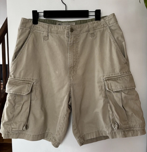 Short Bermuda Homme American Eagle - Taille 33/L - Coton Beige - Occasion Bon état