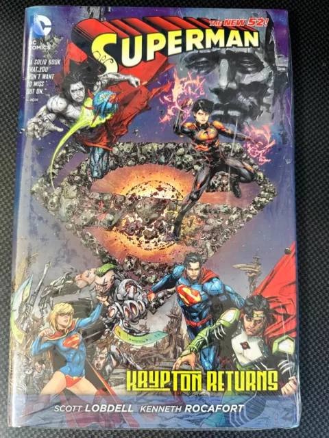 Superman Krypton Returns DC New 52 Hardcover NEW SEALED Supergirl H'el Superboy