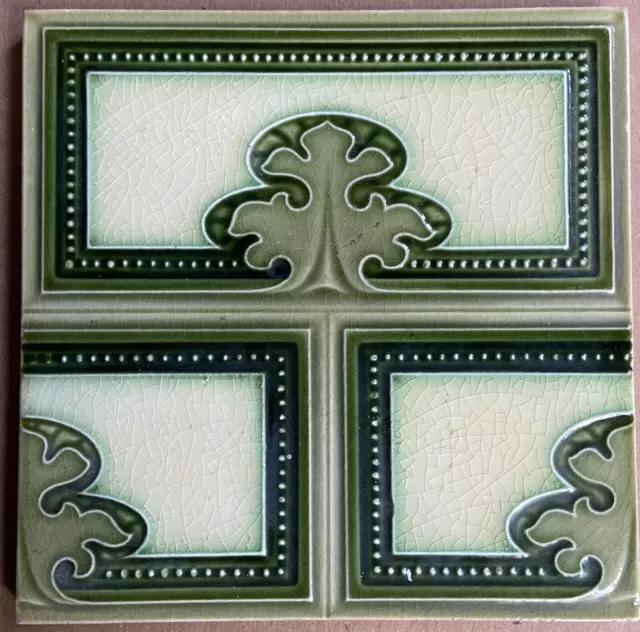 Alfred Meakin - Antique Art Nouveau Majolica Tile C1900