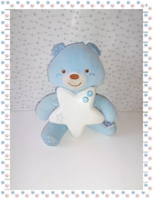 ① - Veilleuse Musicale Peluche Petit Ourson Bleu Chicco