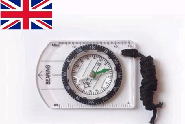 Orienteering Scouts Map Reading Compass With Neck Strap UK Stock & Seller