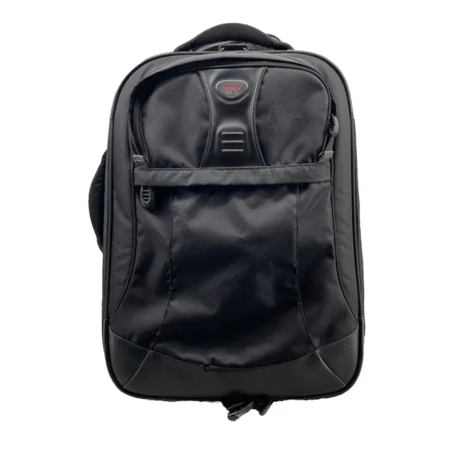 Tumi Alpha Luggage 20” Black 2 Wheel Suitcase Ballistic Nylon Carry On Bag