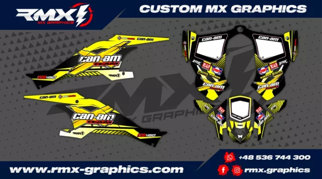 Can-Am DS 450 Graphics Decals Stickers Dekor Rival Designs RMX Graphics