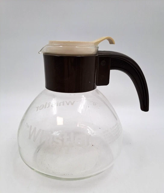 Vintage Gemco The Whistler Glass Oven Top Tea Coffee Pot T2750 C3454