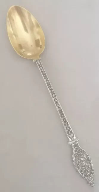 Cuillère à Confiture Style Louis XVI Argent Massif Et Vermeil Poinçon Minerve