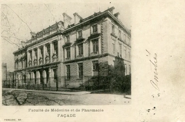 Carte BORDEAUX Faculté de Médecine et de Pharmacie Façade