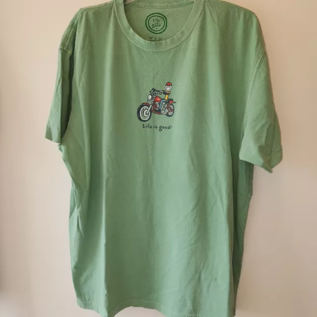Life Is Good Motorcycle Biker T Tee Shirt Mens Xl New Without Tags