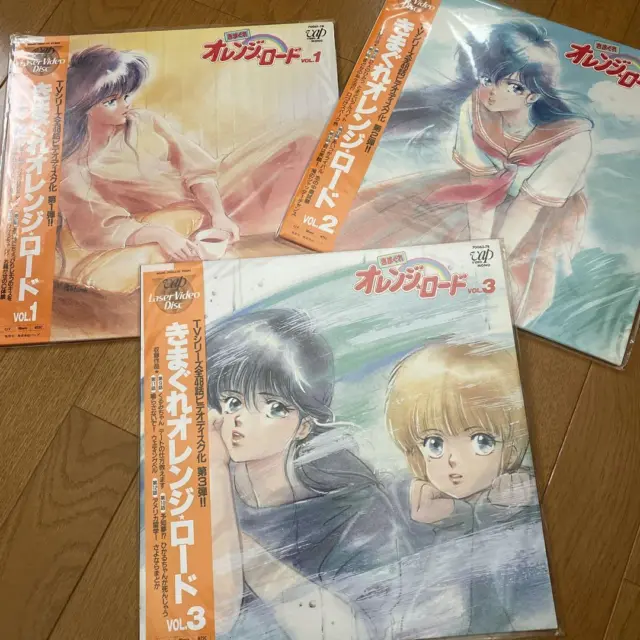 Kimagure Orange Road Vol.1 Vol.2 Vol.3 Set of 3 Laserdisc LD Japanes Anime 92402