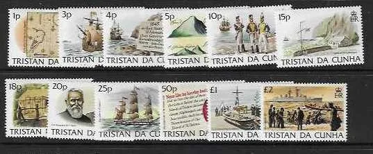 Tristan Da Cunha Sg349/60 1983 Island History  Mnh