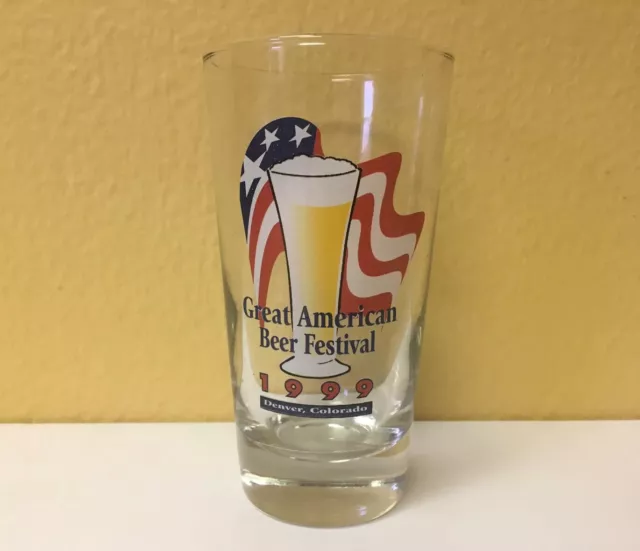 GABF Vintage Great American Beer Fest Taster Glass 1999 Denver Colorado 90s