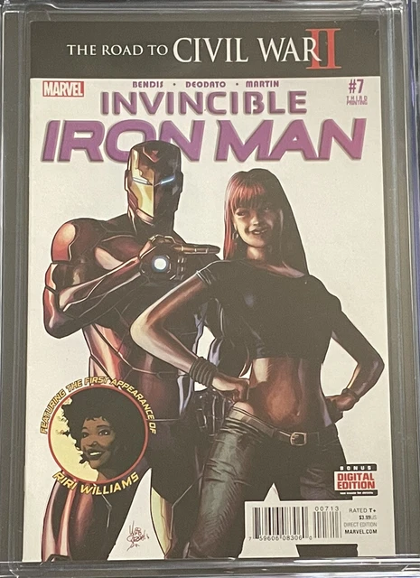 Invincible Iron Man #7 CGC 9.8 WH 3rd Print 1st Riri Williams 4